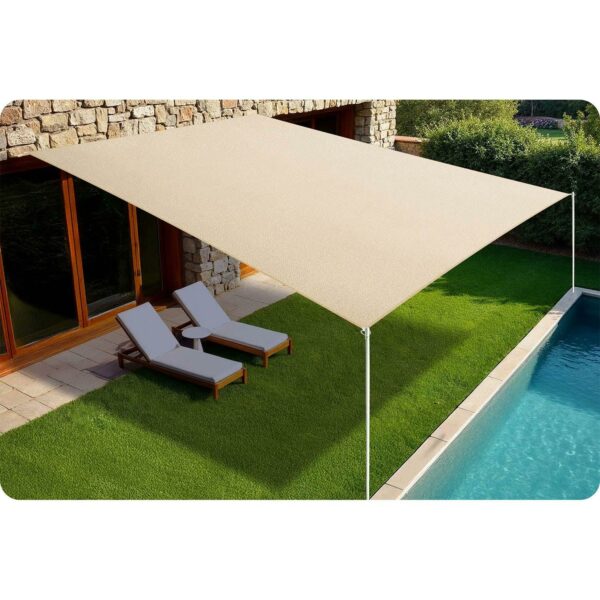 Stínicí plachta PL-885, 3x4m, béžová | Plonos - Image 9
