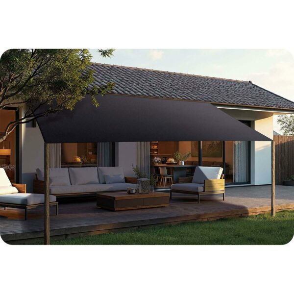 Stínící plachta PL-885, 3x4m, šedá | Plonos - Image 10