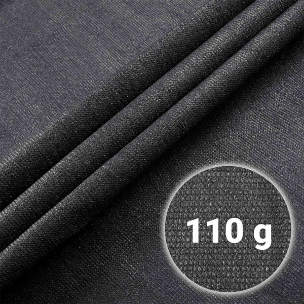 Stínící síť + 50 klipů, 110g/m2, 1,2x25m, šedá | Plonos - Image 3
