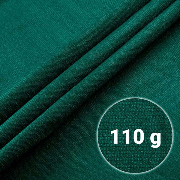 Stínící síť + 50 klipů, 110g/m2, 1,2x25m, zelená | Plonos - Image 4