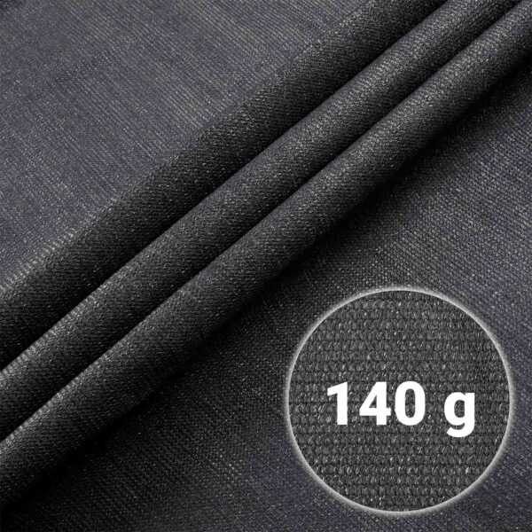 Stínící síť + 50 klipů, 140g/m2, 1,2x25m, šedá | Plonos - Image 4