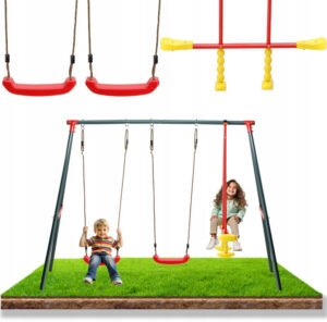 Zahradní houpačka 3v1, 290x180x200cm | Garden Line nabízí zábavnou a bezpečnou formu aktivního pohybu pro děti díky praktickému setu 3v1.