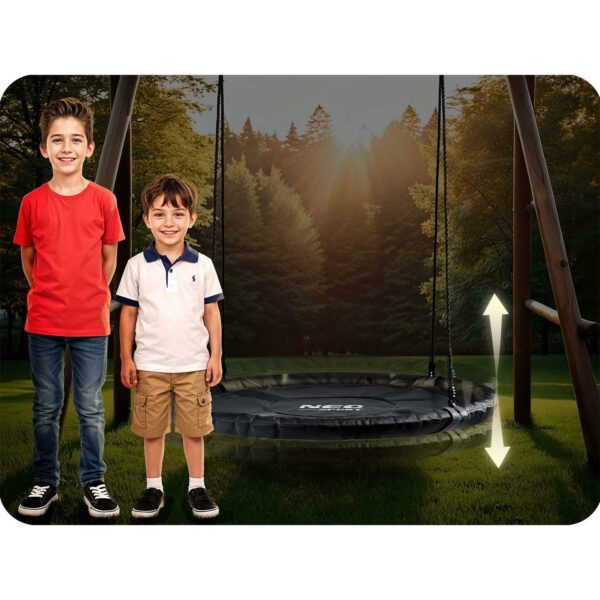 Zahradní houpačka NS-103, 100cm, černá | Neo-Sport - Image 7
