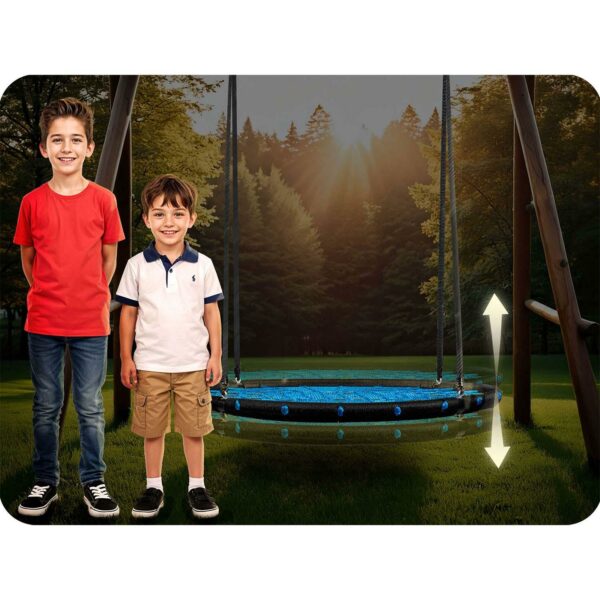 Zahradní houpačka NS-104, 100cm, černo-modrá | Neo-Sport - Image 7
