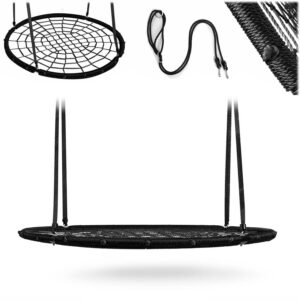 Zahradní houpačka NS-104, 120cm, černá | Neo-Sport nabízí pohodlné a bezpečné místo pro zábavu pro děti i dospělé.