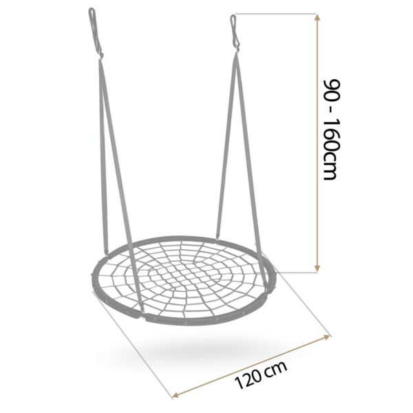 Zahradní houpačka NS-104, 120cm, černá | Neo-Sport - Image 2