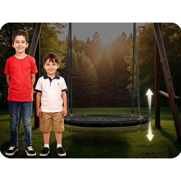 Zahradní houpačka NS-104, 120cm, černá | Neo-Sport - Image 5