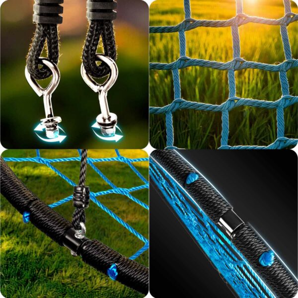 Zahradní houpačka NS-104, 120cm, černo-modrá | Neo-Sport - Image 4