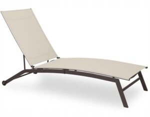 Zahradní lehátko, 195x63x90cm, béžové | Garden Line nabízí pohodlný a odolný prostor pro relaxaci na terase, balkoně či u bazénu.