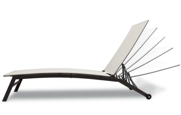 Zahradní lehátko, 195x63x90cm, béžové | Garden Line - Image 2