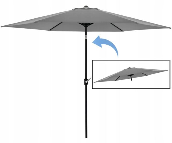 Zahradní slunečník, 3m, šedý | Garden Line - Image 3