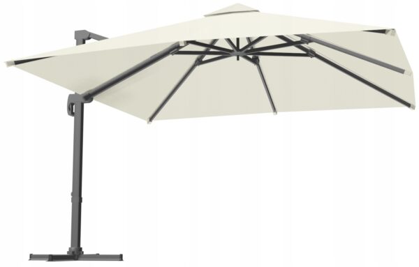 Zahradní slunečník ROMA, 3x3m, béžový | Garden Line - Image 3
