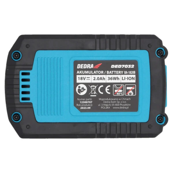Akumulátor Lithium-Ion, SAS+ALL, 2.0 Ah | DEDRA - Image 5