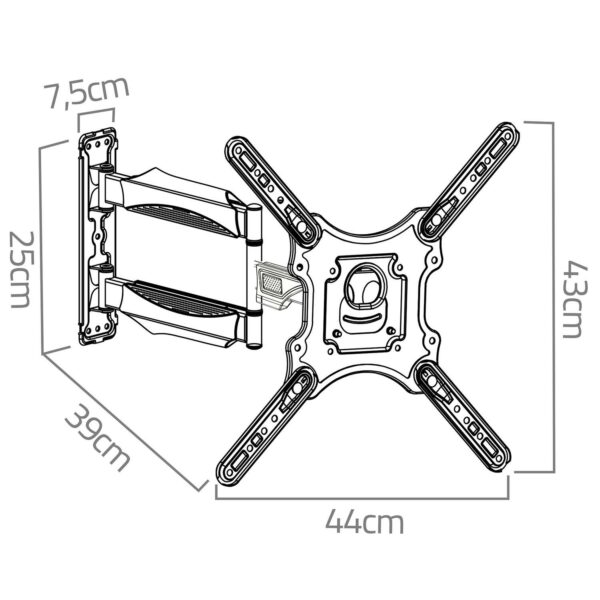 Držák na televizor 17-56″, 35kg | Humberg - Image 2