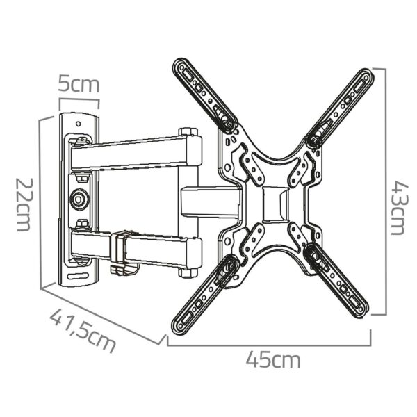 Držák na televizor 17-56″, 30kg | Humberg - Image 2