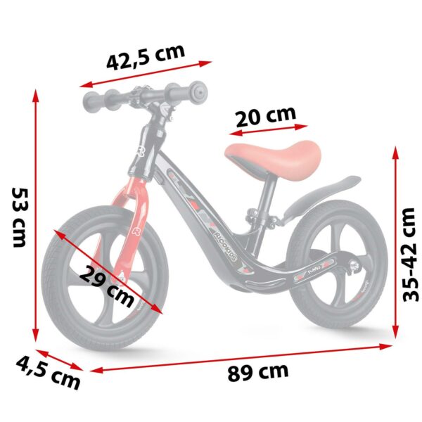 Dětské odrážedlo FUNNU, černé | Ricokids - Image 2