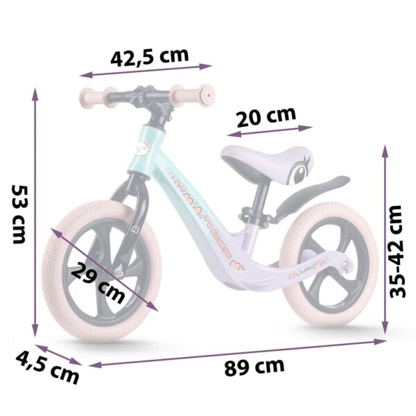 Dětské odrážedlo FUNNU, fialové | Ricokids - Image 2