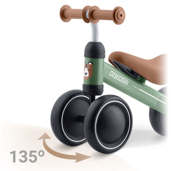 Dětské tříkolové odrážedlo, medvídek | Ricokids - Image 5