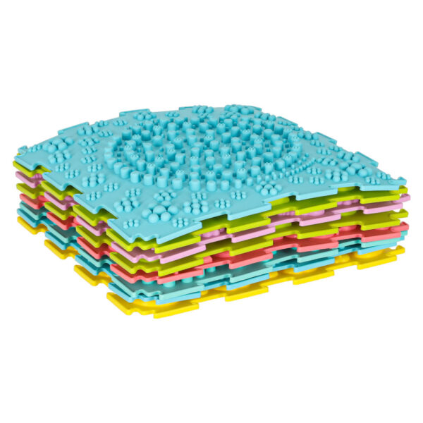 Senzorická podložka montessori, 8ks | pastelová - Image 2