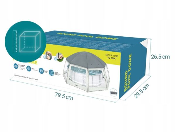 Bazénový pavilon, 6x6x2,95m | Bestway - Image 4