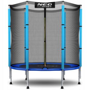 Dětská zahradní trampolína, 140cm, modrá | Neo-Sport poskytuje bezpečnou a zábavnou aktivitu pro nejmenší přímo na vaší zahradě.