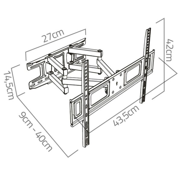 Držák na televizor 23-60″, 45kg | Humberg - Image 2