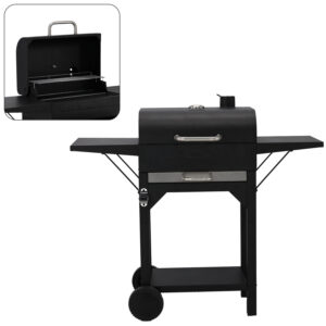 Gril na dřevěné uhlí BBQ6049 | Garden Line je praktický a stabilní pomocník pro grilování, který zajišťuje pohodlnou manipulaci a rovnoměrné pečení.