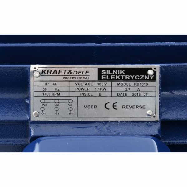 Jednofázový elektromotor, 1,1kW, 380V | KD1810 - Image 11