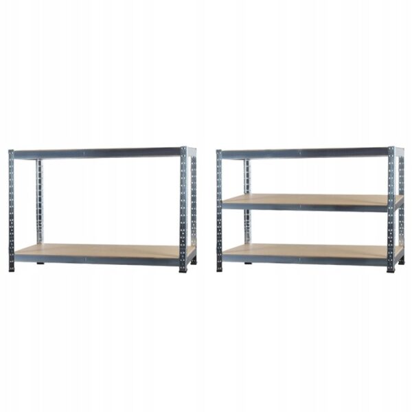 Kovový úložný regál, 220x100x45cm, 875kg | Malatec - Image 4