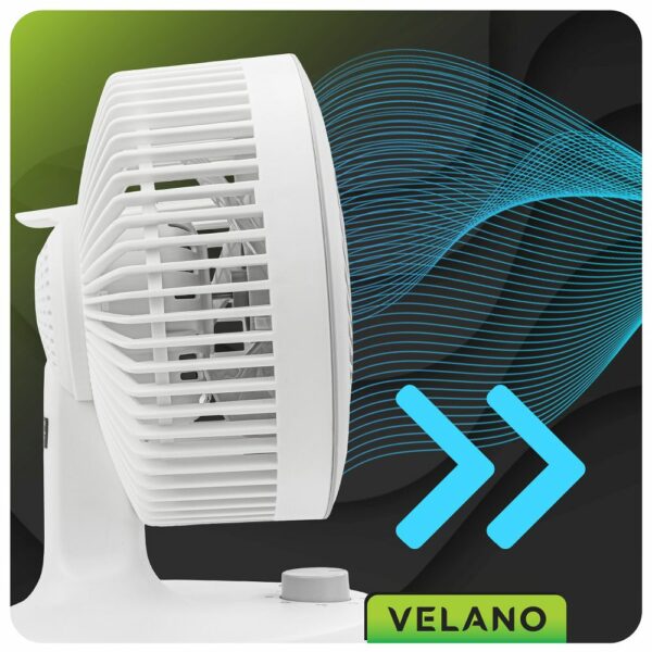 Stolní ventilátor, bílý | Velano - Image 12