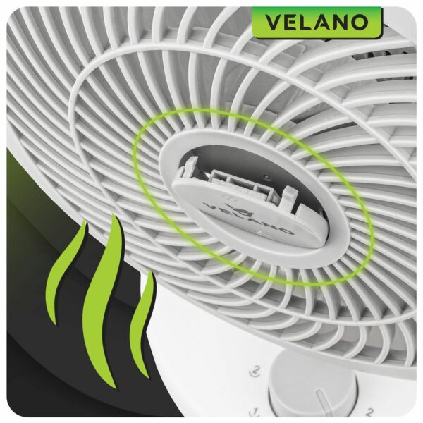 Stolní ventilátor, bílý | Velano - Image 11