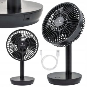 Stolní ventilátor VELWEBS0009, černý | Velano nabízí osvěžení se třemi rychlostmi, oscilací a kompaktním designem ideálním pro každodenní používání.