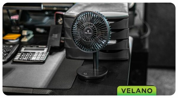 Stolní ventilátor VELWEBS0009, černý | Velano - Image 16