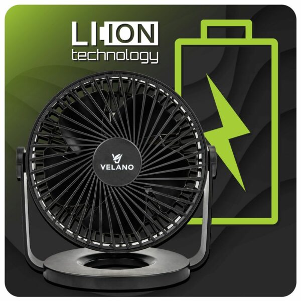 Stolní ventilátor VELWEBS0011, černý | Velano - Image 14