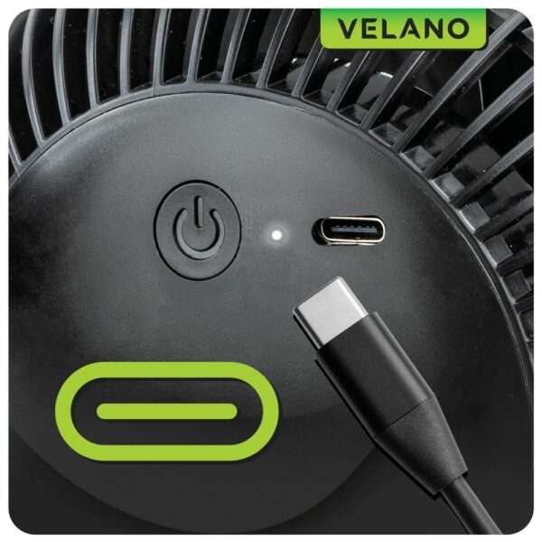 Stolní ventilátor VELWEBS0011, černý | Velano - Image 15
