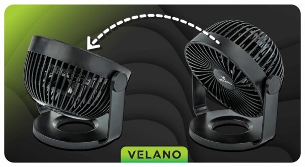 Stolní ventilátor VELWEBS0011, černý | Velano - Image 16