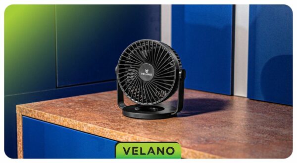 Stolní ventilátor VELWEBS0011, černý | Velano - Image 17