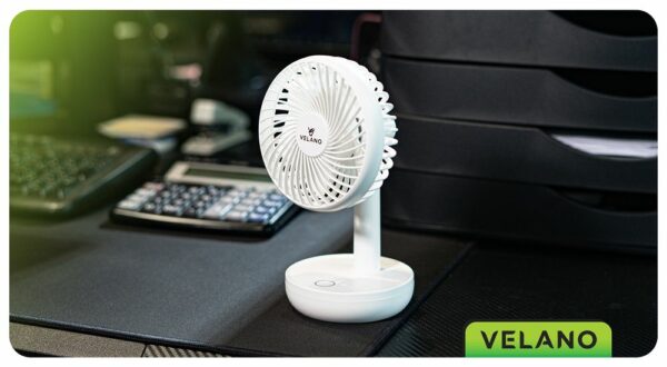 Stolní ventilátor VELWEBS0012, bílý | Velano - Image 15