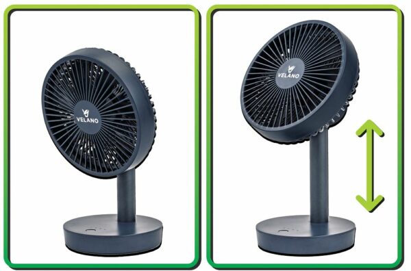 Stolní ventilátor VELWEBS0018, černý | Velano - Image 12
