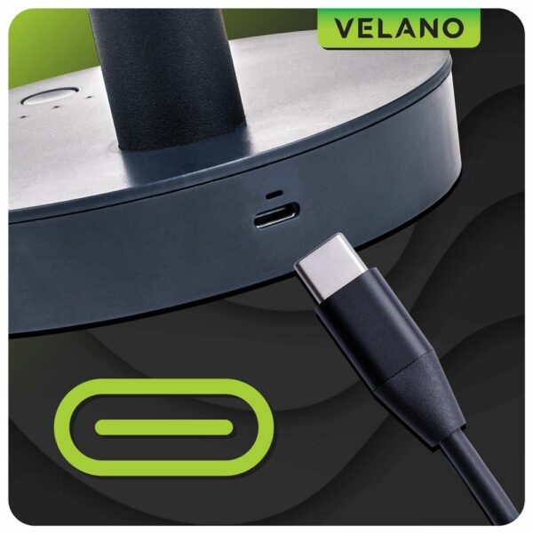 Stolní ventilátor VELWEBS0018, černý | Velano - Image 16