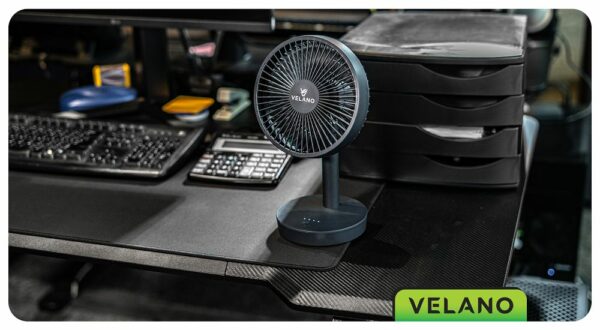 Stolní ventilátor VELWEBS0018, černý | Velano - Image 17