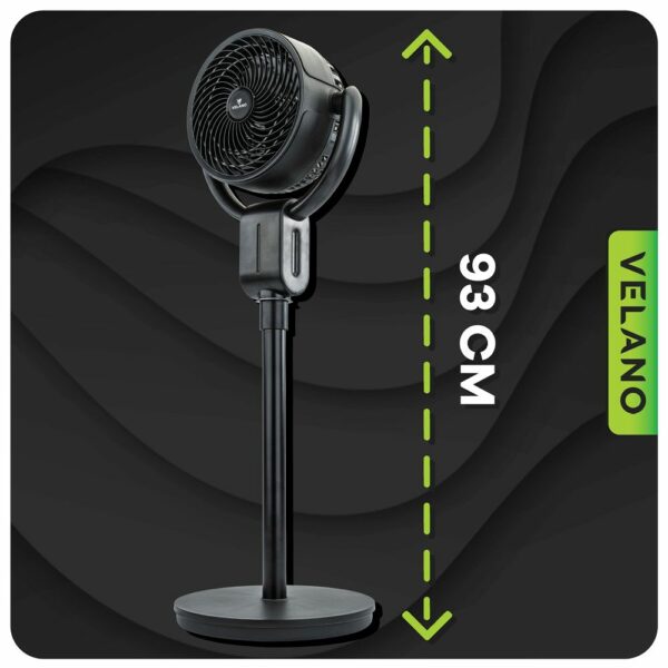 Podlahový ventilátor VELWEP0014, 50W, černý | Velano - Image 9