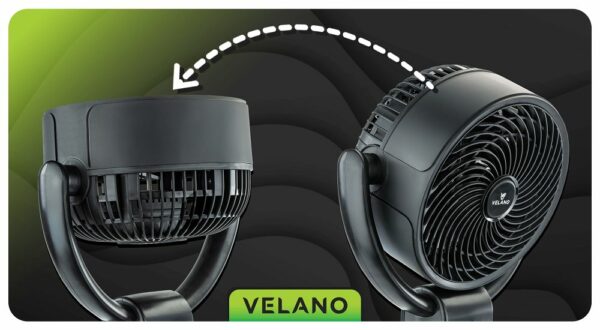 Podlahový ventilátor VELWEP0014, 50W, černý | Velano - Image 10