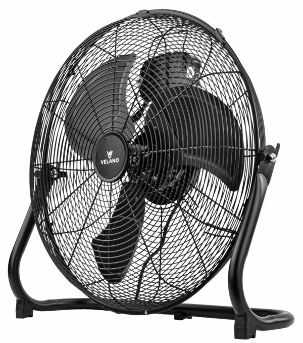 Podlahový ventilátor VELWEP0015, 125W, černý | Velano nabízí vysoký výkon pro efektivní chlazení větších prostor, jako jsou sklady či výrobní haly.