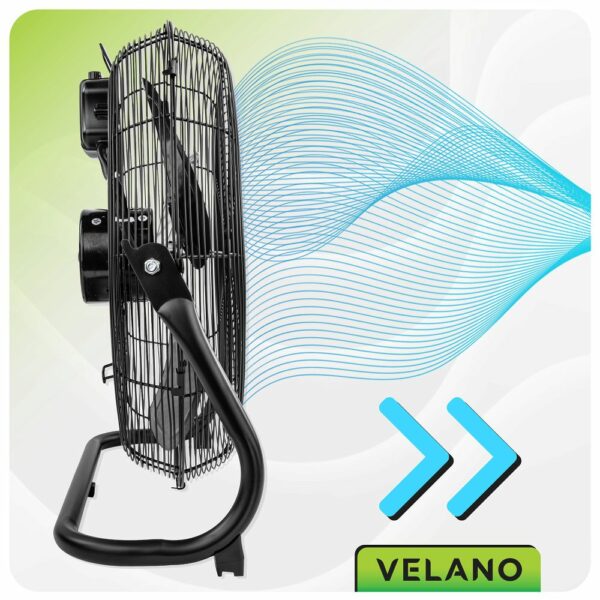 Podlahový ventilátor VELWEP0015, 125W, černý | Velano - Image 11