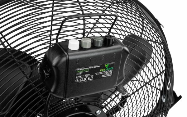 Podlahový ventilátor VELWEP0015, 125W, černý | Velano - Image 8