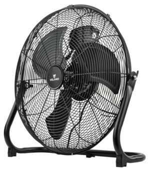 Podlahový ventilátor VELWEP0016, 100W, černý | Velano nabízí vysoký výkon pro efektivní chlazení větších prostor, jako jsou sklady či výrobní haly.