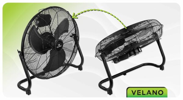 Podlahový ventilátor VELWEP0016, 100W, černý | Velano - Image 10