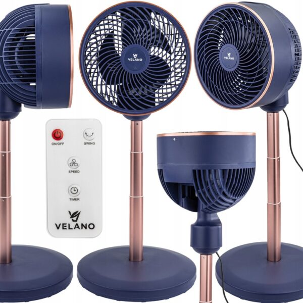 Podlahový ventilátor VELWEP0017, 50W | Velano je elegantní a výkonný ventilátor, který zajistí příjemné osvěžení během horkých dní v každé domácnosti.
