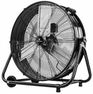 Podlahový ventilátor VELWEPR0007, 300W, černý | Velano nabízí vysoký výkon pro efektivní chlazení větších prostor, jako jsou sklady či výrobní haly.
